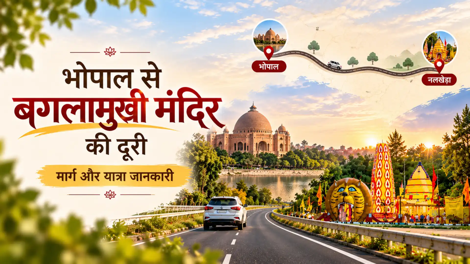 Baglamukhi Distance from Bhopal